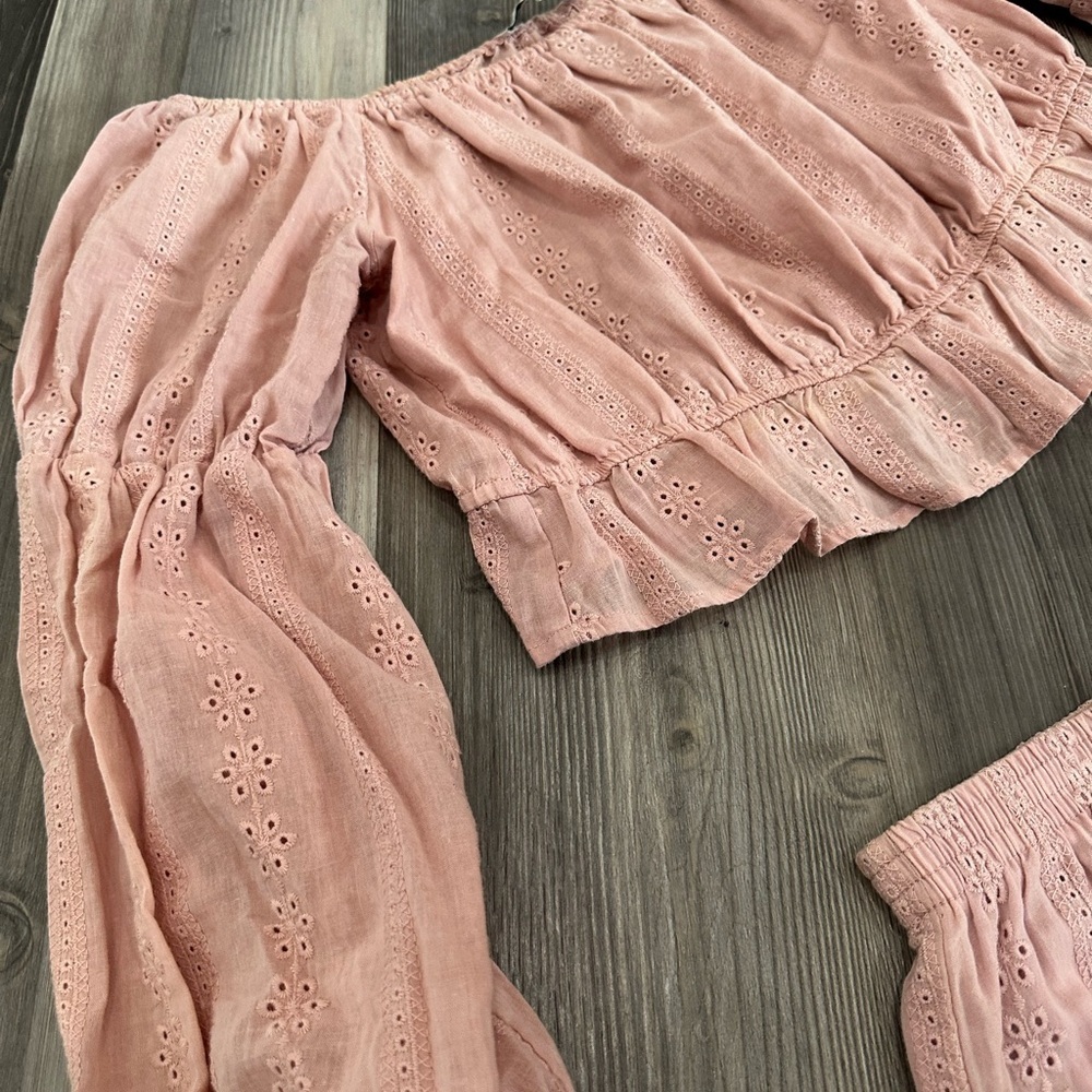 HYFVE Blush Off-Shoulder Skirt Set - Picture 3 of 7